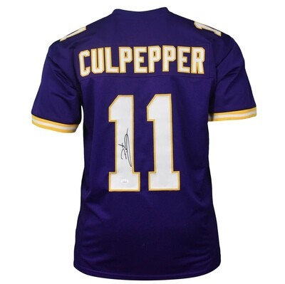 Minnesota Pro Style Daunte Culpepper Purple Autographed Jersey