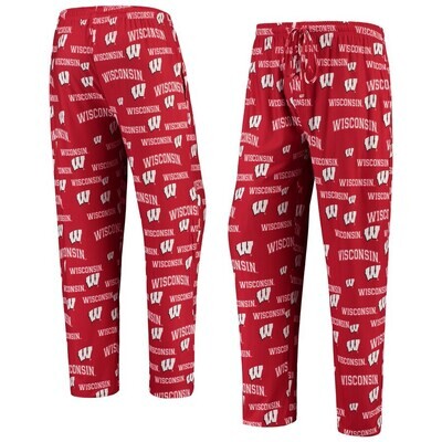 Wisconsin Badgers Men's Concepts Sport Fairway Knit Pajama Pants