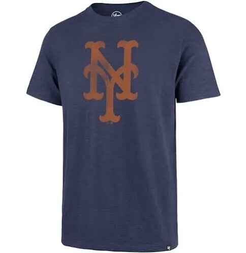 New York Mets Men's 47 Legacy Grit Weathered Scrum T-Shirt