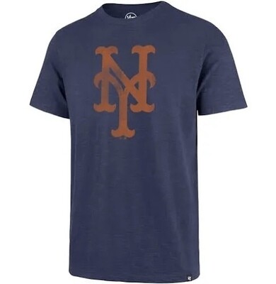 New York Mets Men's 47 Legacy Grit Weathered Scrum T-Shirt