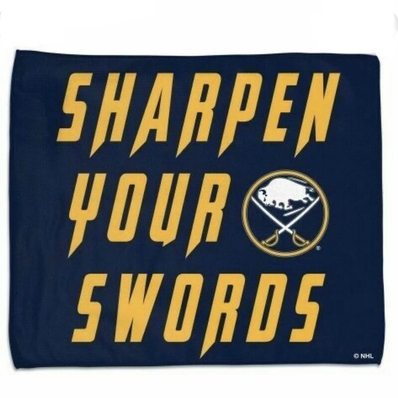 Buffalo Sabres Sharpen Swords 15” x 18” Rally Towel