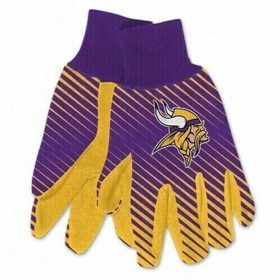 Minnesota Vikings Striped Utility Gloves Minnesota Vikings Striped Utility Gloves
