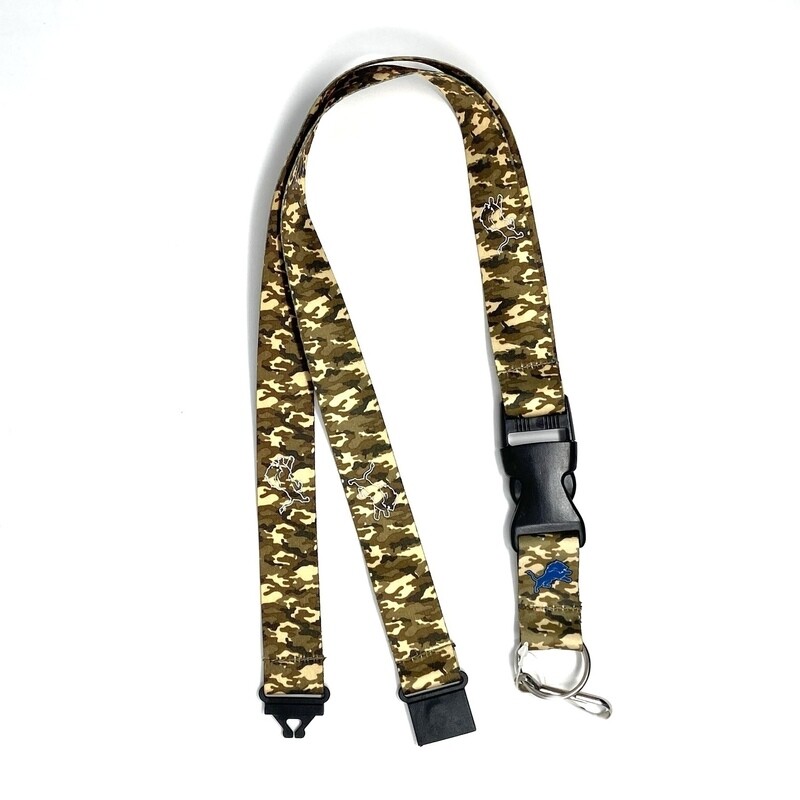 Detroit Lions Camo Lanyard