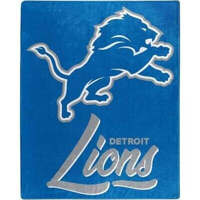 Detroit Lions 50" x 60" Signature Plush Raschel Blanket