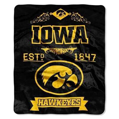 Iowa Hawkeyes 50" x 60" Plush Raschel Blanket