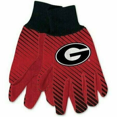 Georgia Bulldogs Striped Utility Gloves