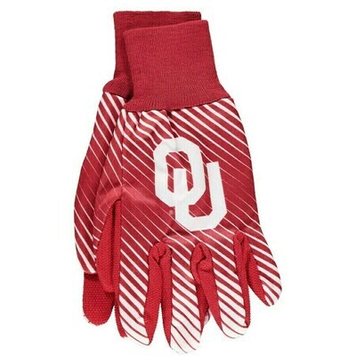 Oklahoma Sooners Striped Utility Gloves Oklahoma Sooners Striped Utility Gloves