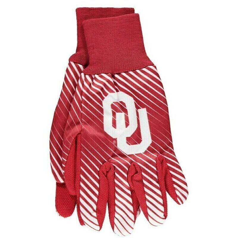Oklahoma Sooners Striped Utility Gloves Oklahoma Sooners Striped Utility Gloves