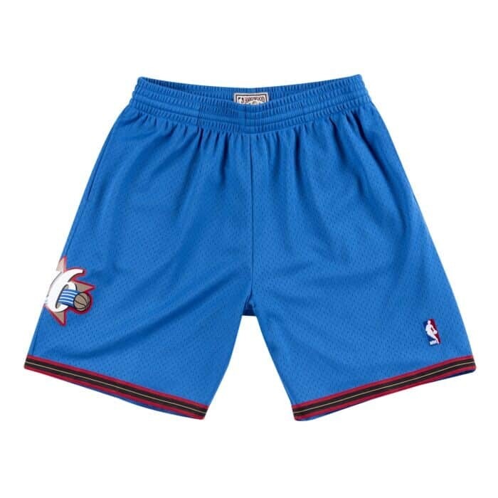 Philadelphia 76ers 99-00 Men's Blue Mitchell & Ness Swingman Shorts