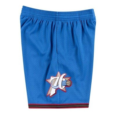 Philadelphia 76ers Blue Mitchell & Ness Swingman Shorts