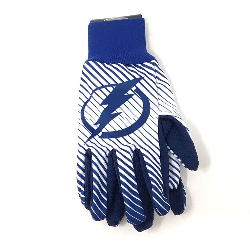 Tampa Bay Lightning Striped Utility Gloves