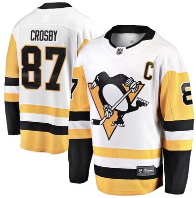 Pittsburgh Penguins Sidney Crosby Men's Fanatics White Breakaway Player Jersey