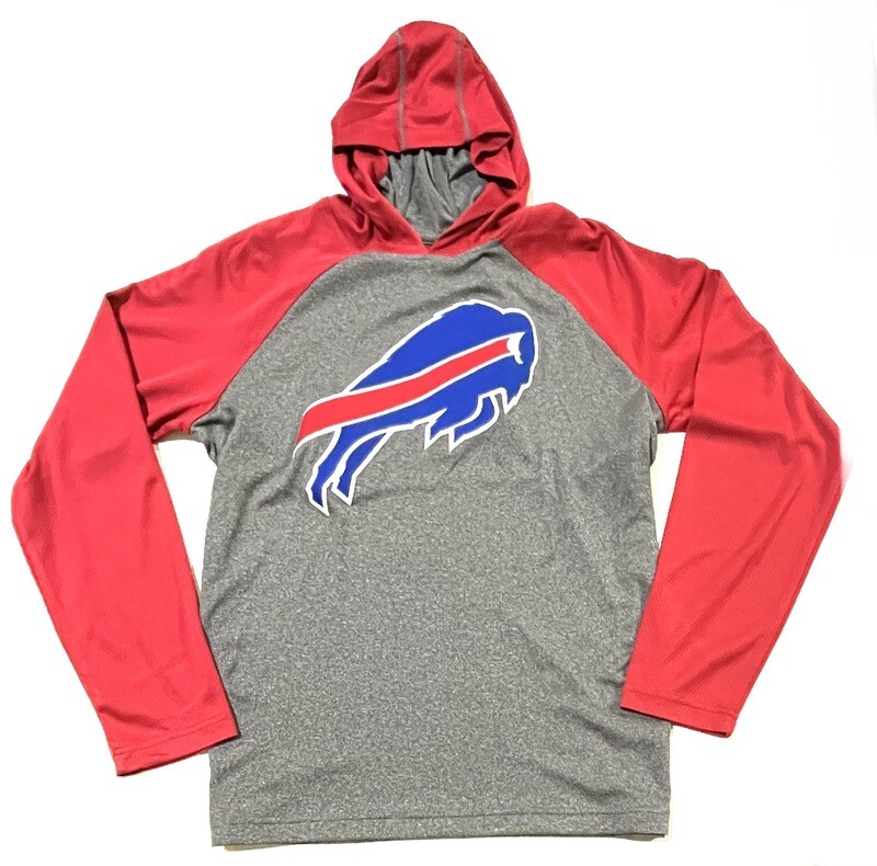 Buffalo Bills Men's Antigua Cannon Gray/Red Lightweight Hoodie