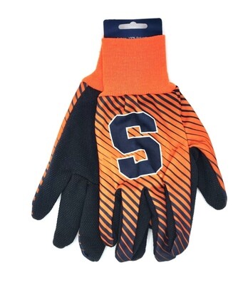 Syracuse Orange Striped Utility Gloves