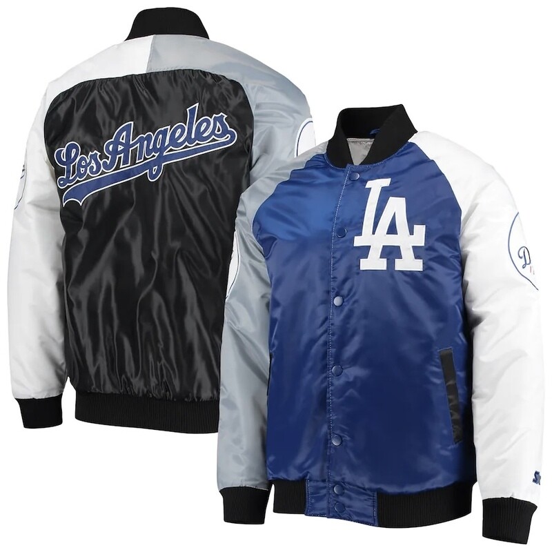 Los Angeles Dodgers Men's Satin Tri-Color Starter Jacket