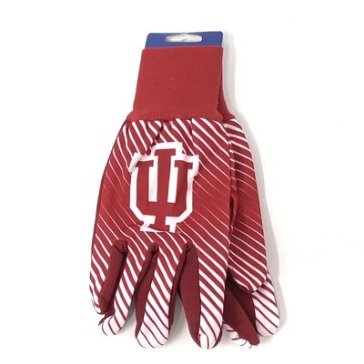 Indiana Hoosiers Striped Utility Gloves Indiana Hoosiers Striped Utility Gloves