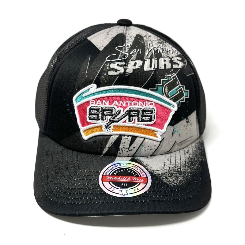 San Antonio Spurs Men’s Mitchell & Ness NBA Hyper Trucker Snapback Hat