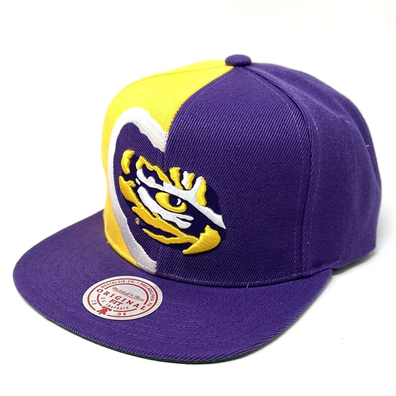 LSU Tigers Men’s Retroline Mitchell & Ness Snapback Hat