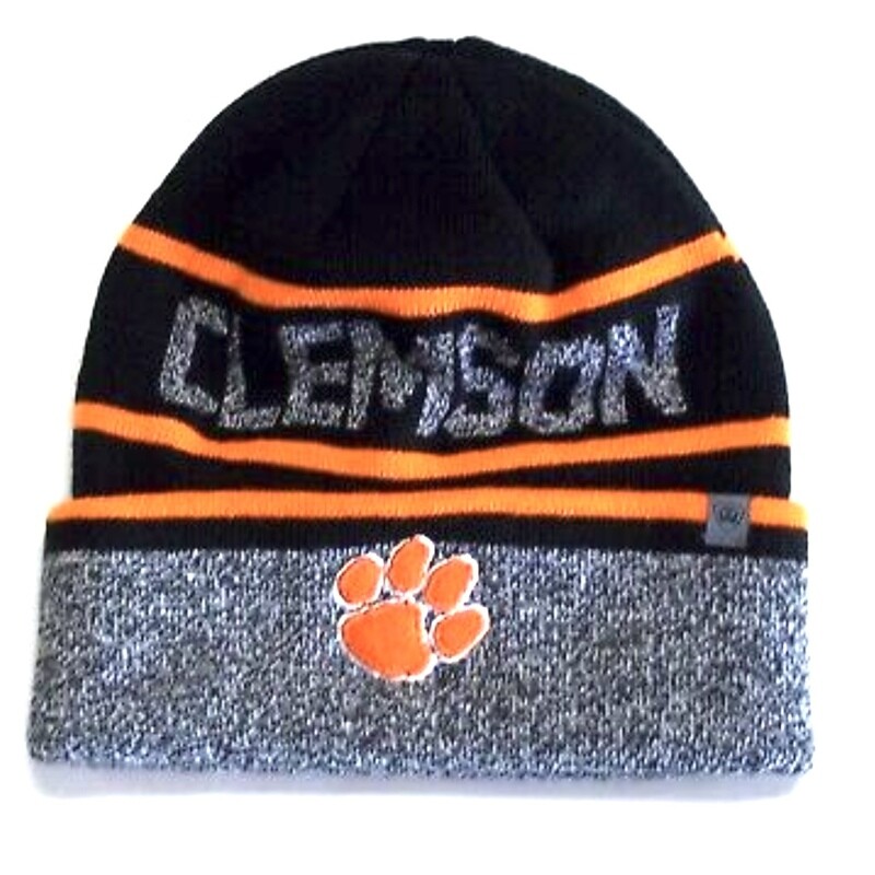 Clemson Tigers Men's Top of the World Cuffed Knit Hat