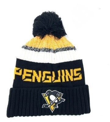 Pittsburgh Penguins Youth Cuffed Pom Knit Hat