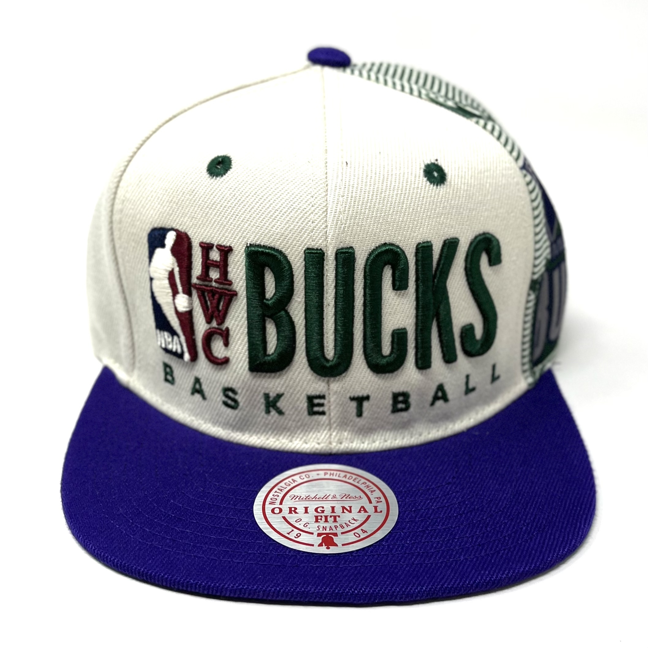 Mitchell & Ness in Your Face Milwaukee Bucks Snapback Hat