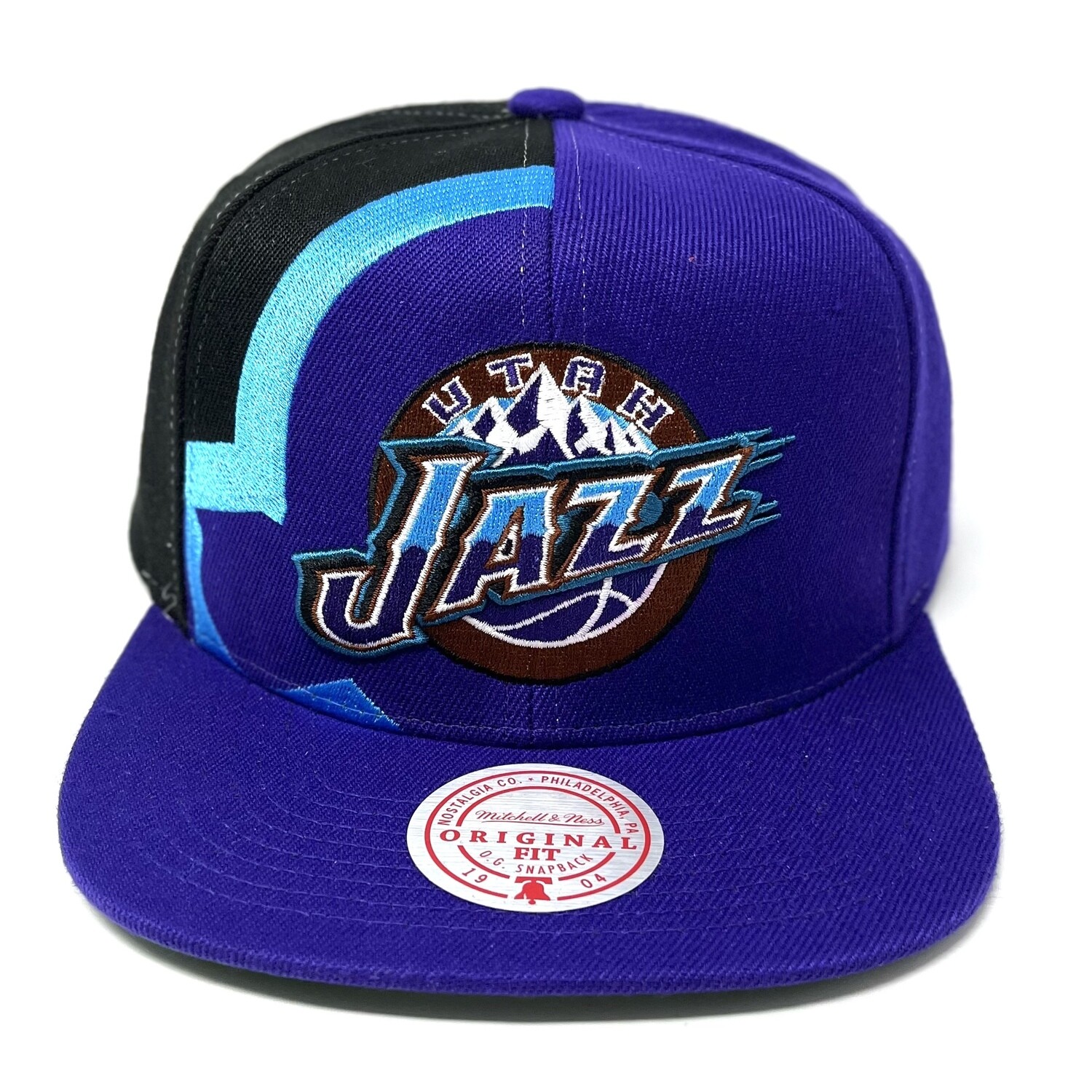 Lids Utah Jazz Mitchell & Ness Hardwood Classics Gradient Wordmark Snapback  Hat - Black/Light Blue