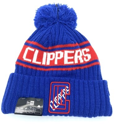 Los Angeles Clippers Men’s New Era Cuffed Pom Knit Hat