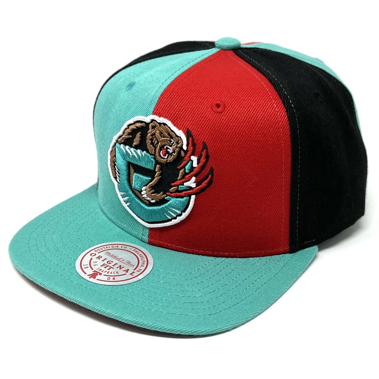 Vancouver Grizzlies Pinwheel Of Fortune Teal/Black Snapback - Mitchell &  Ness cap