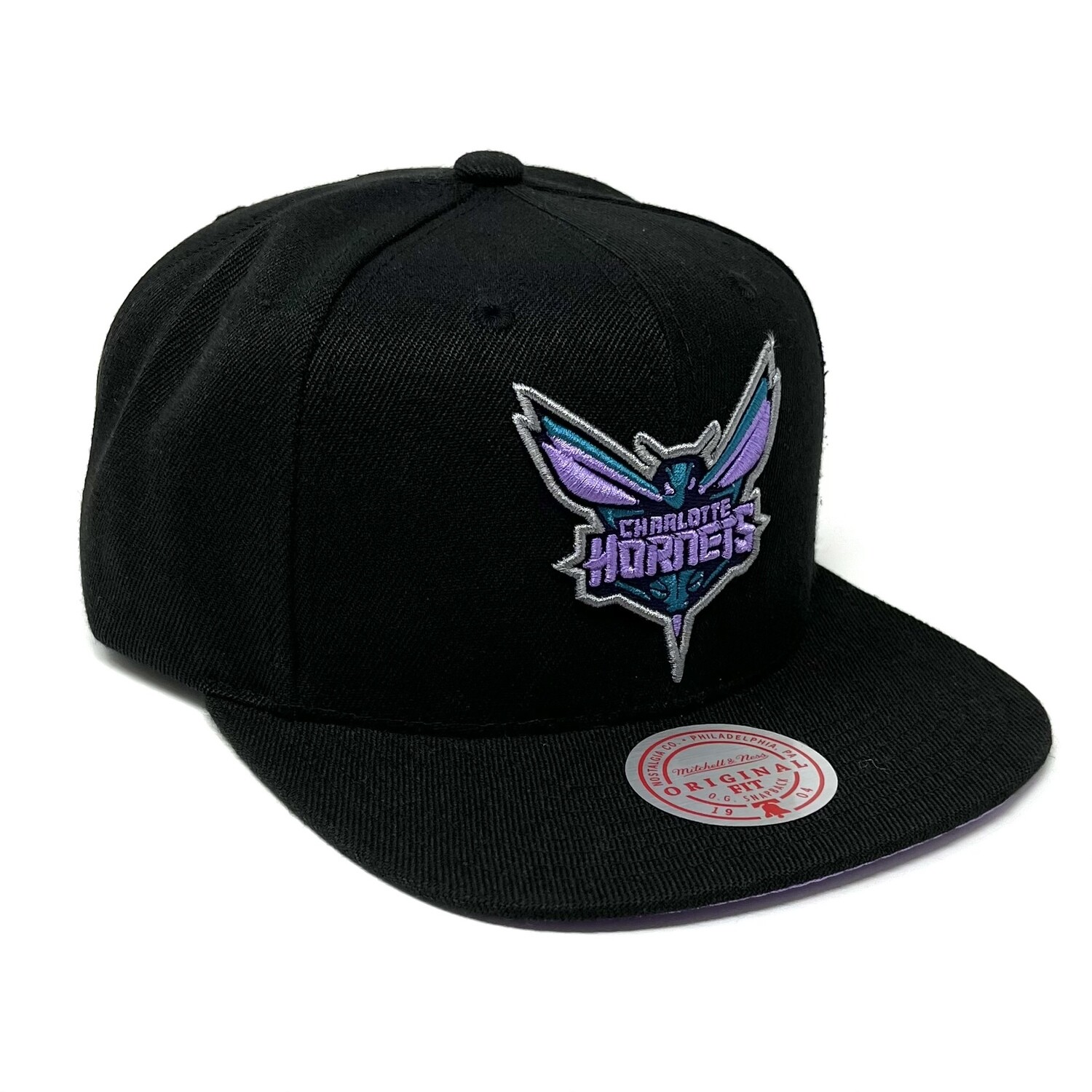 Charlotte Hornets Men’s The Highlighter Team Pop Mitchell & Ness Snapback Hat