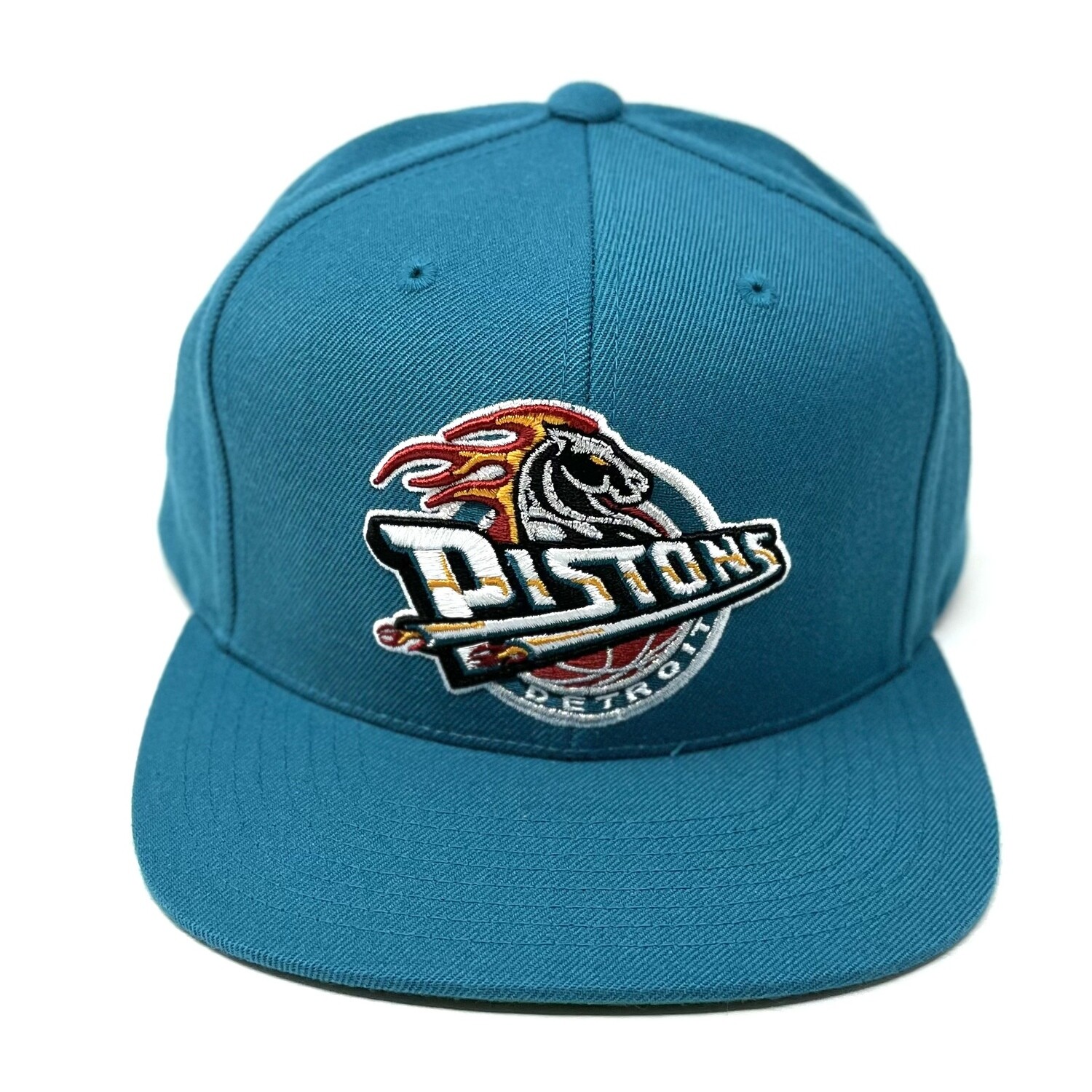 Men's Mitchell & Ness Teal Detroit Pistons Hardwood Classics