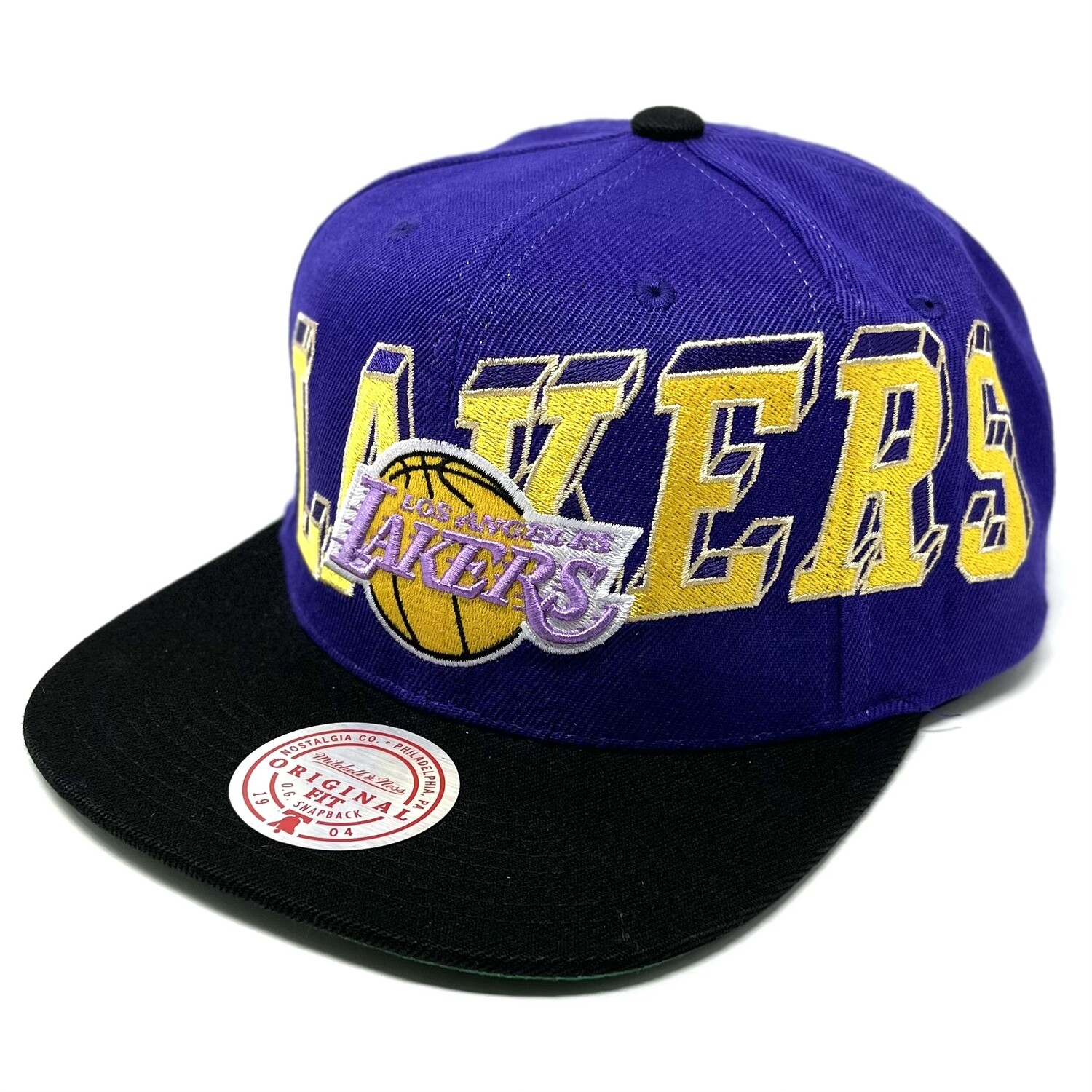 Los Angeles Lakers Men’s 3D Wave Mitchell & Ness Snapback Hat
