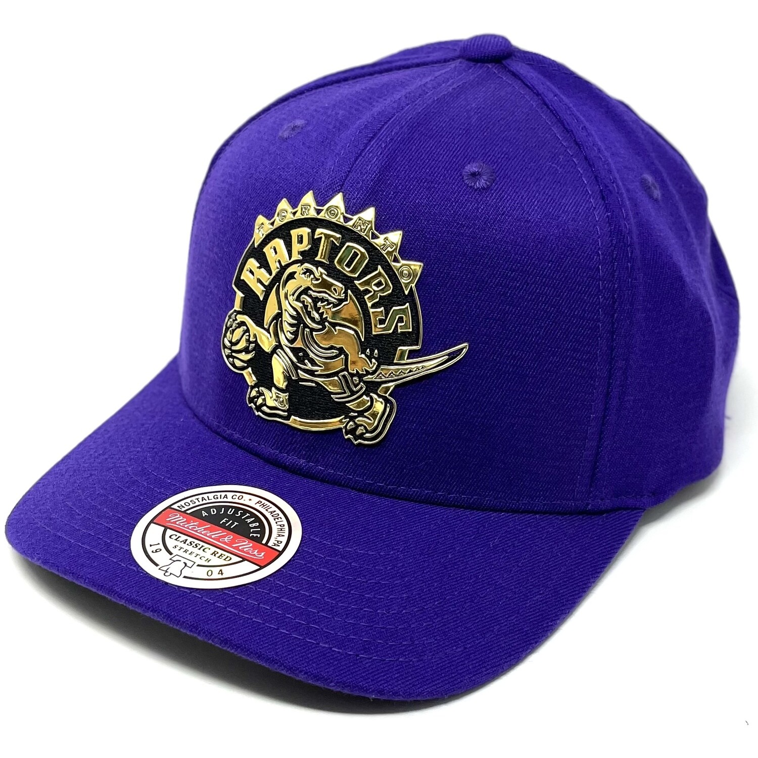 Toronto Raptors Men’s NBA Golden Black Redline Mitchell & Ness Reload Snapback Hat