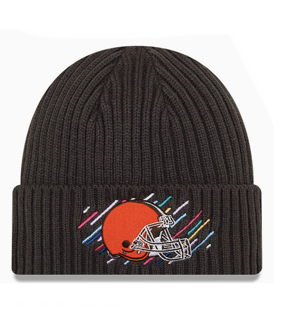 Cleveland Browns Men’s New Era Crucial Catch Cuff Pom Knit Hat