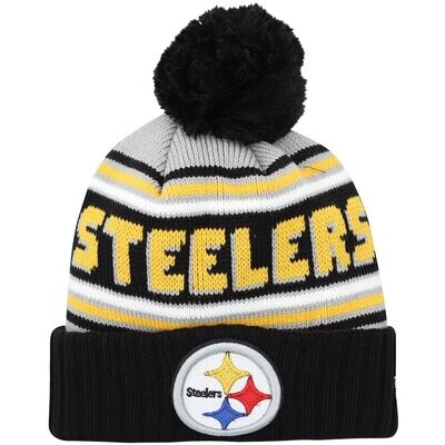 Pittsburgh Steelers Men’s New Era Cuffed Pom Knit Hat