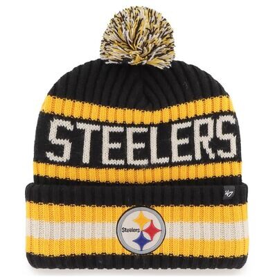 Pittsburgh Steelers Men’s 47 Bering Cuffed Pom Knit Hat