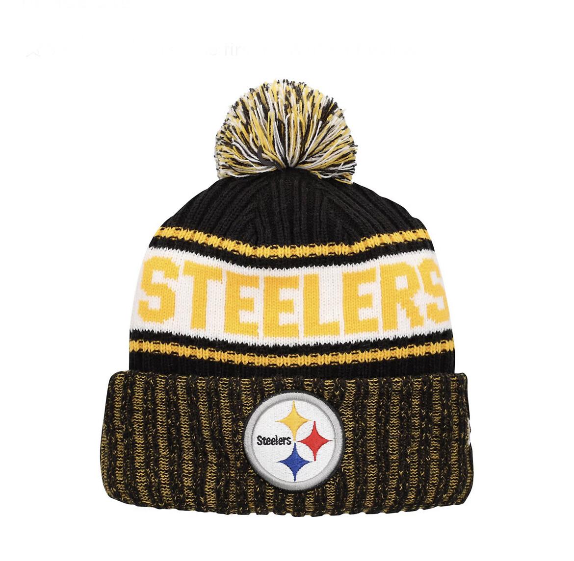 Pittsburgh Steelers Men's New Era Cuffed Pom Knit Hat