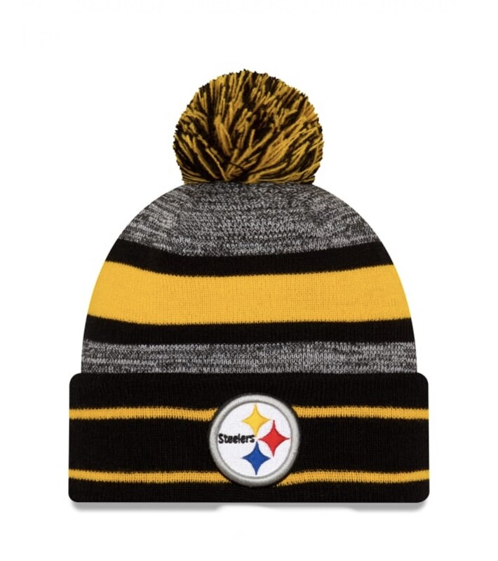 Pittsburgh Steelers Men's New Era Cuffed Pom Knit Hat