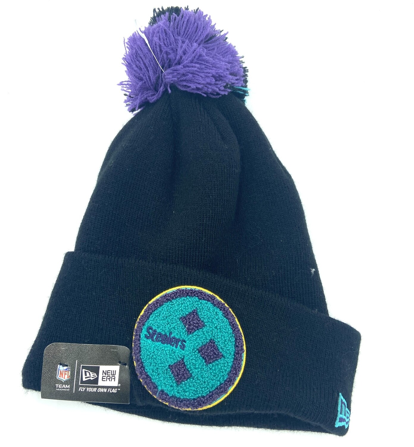 Pittsburgh Steelers Men's New Era Cuffed Pom Knit Hat