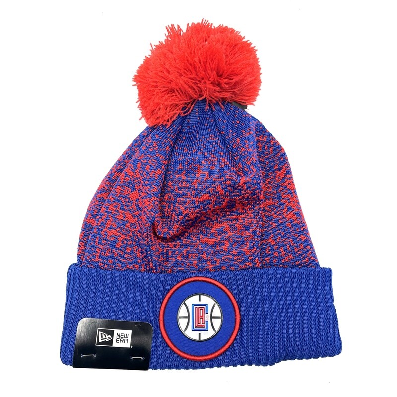 Los Angeles Clippers Men’s New Era Cuffed Pom Knit Hat