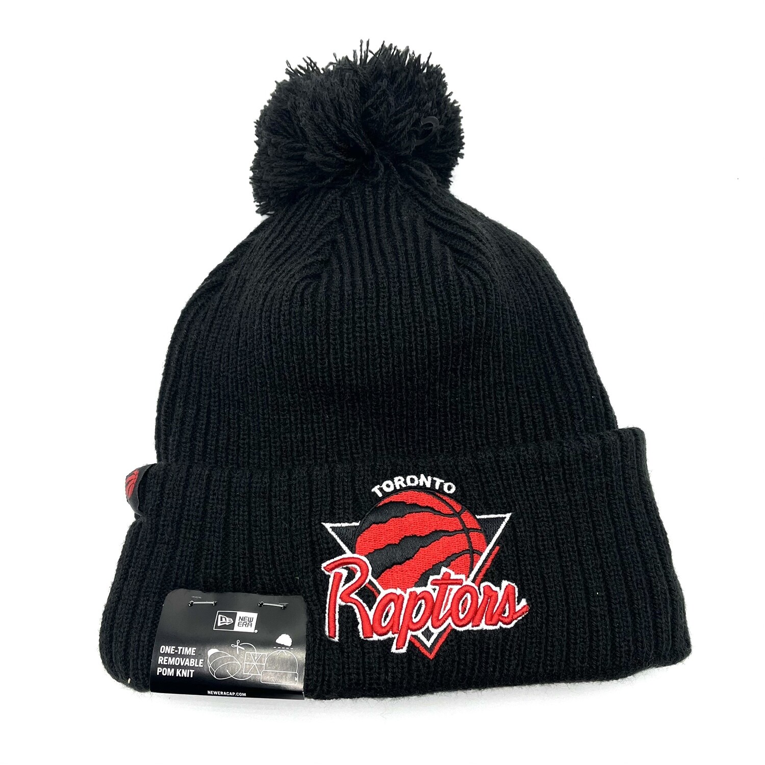 Toronto Raptors Men’s New Era Tip Off Cuffed Pom Knit Hat