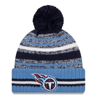 Tennessee Titans Men’s New Era NFL Sport Pom Cuffed Knit Hat