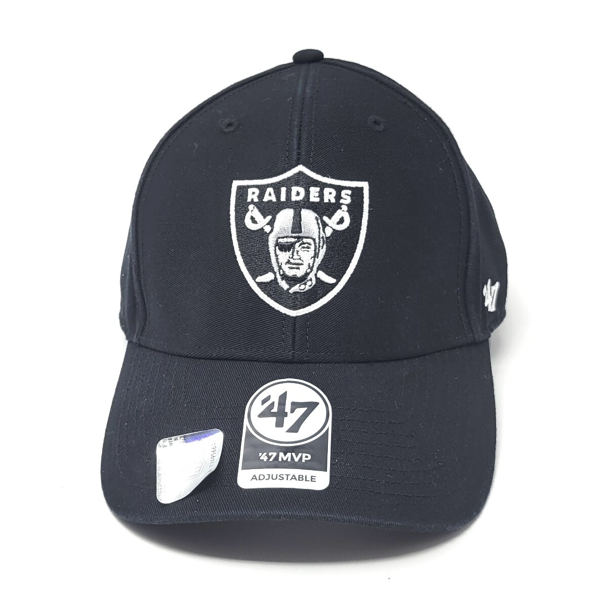 Oakland Raiders 47 Brand Black MVP Adjustable Hat