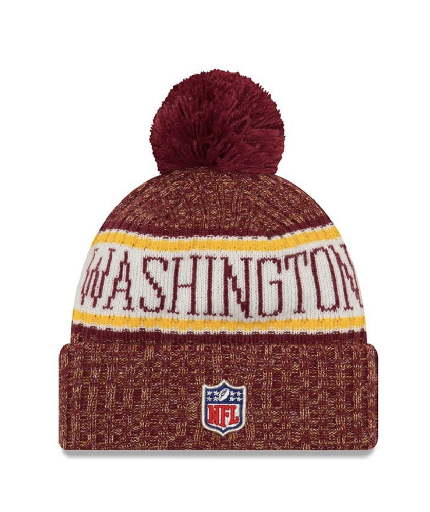 Washington Redskins Men's New Era Cuffed Pom Knit Hat