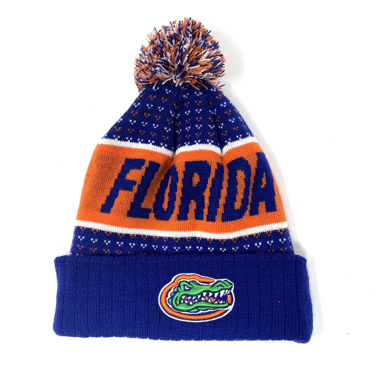 Florida Gators Men's Top of the World Pom 
Cuff Knit Hat