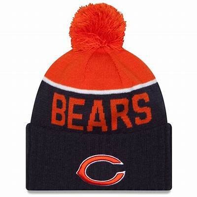 Chicago Bears Youth New Era Cuffed Pom Knit Hat
