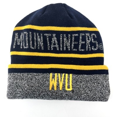 West Virginia Mountaineers Men's Top of the World Cuffed Knit Hat