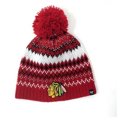 Chicago Blackhawks Women's 47 Brand Pom Knit Hat