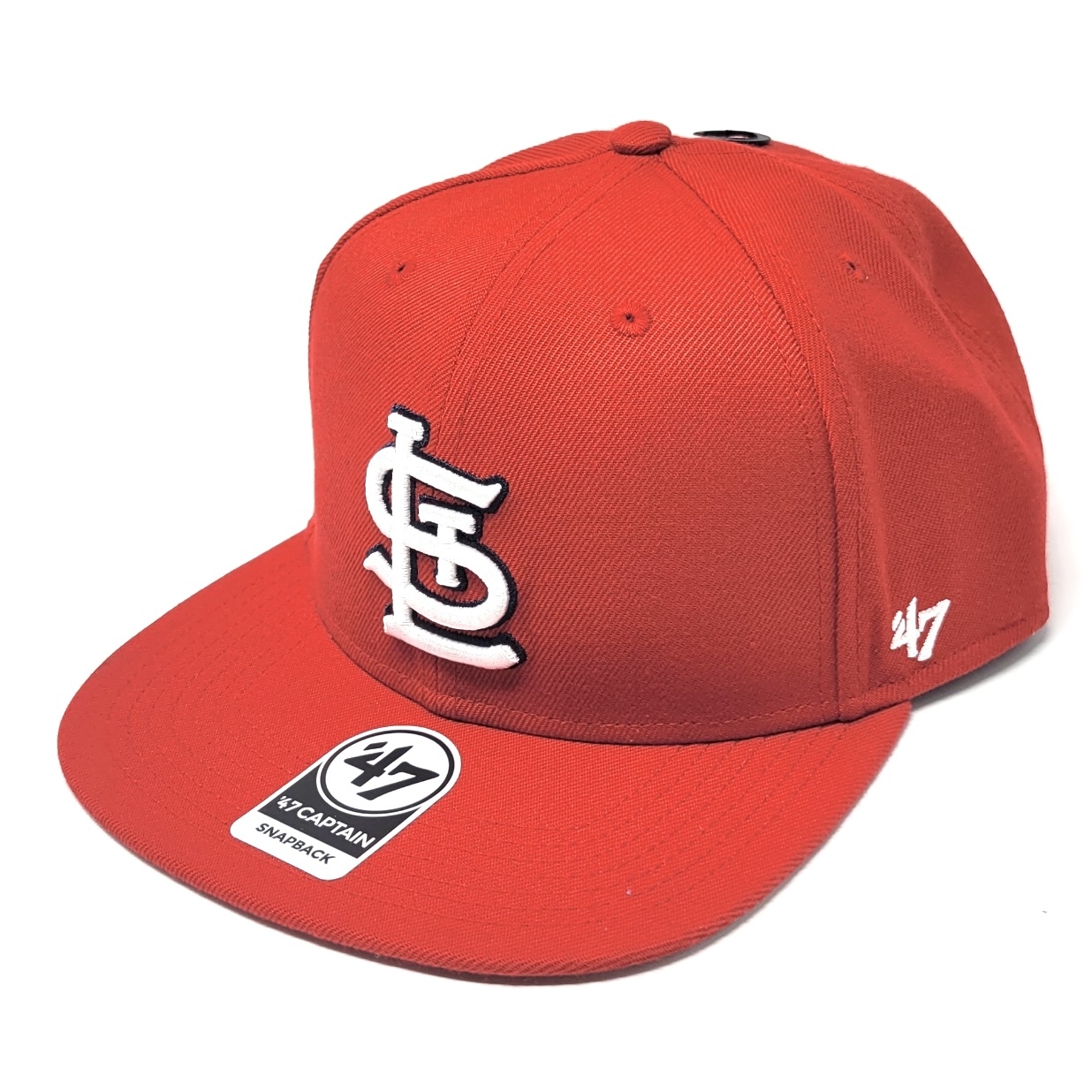 St. Louis Cardinals Pinstripe Captain Natural 47 Brand Adjustable Hat