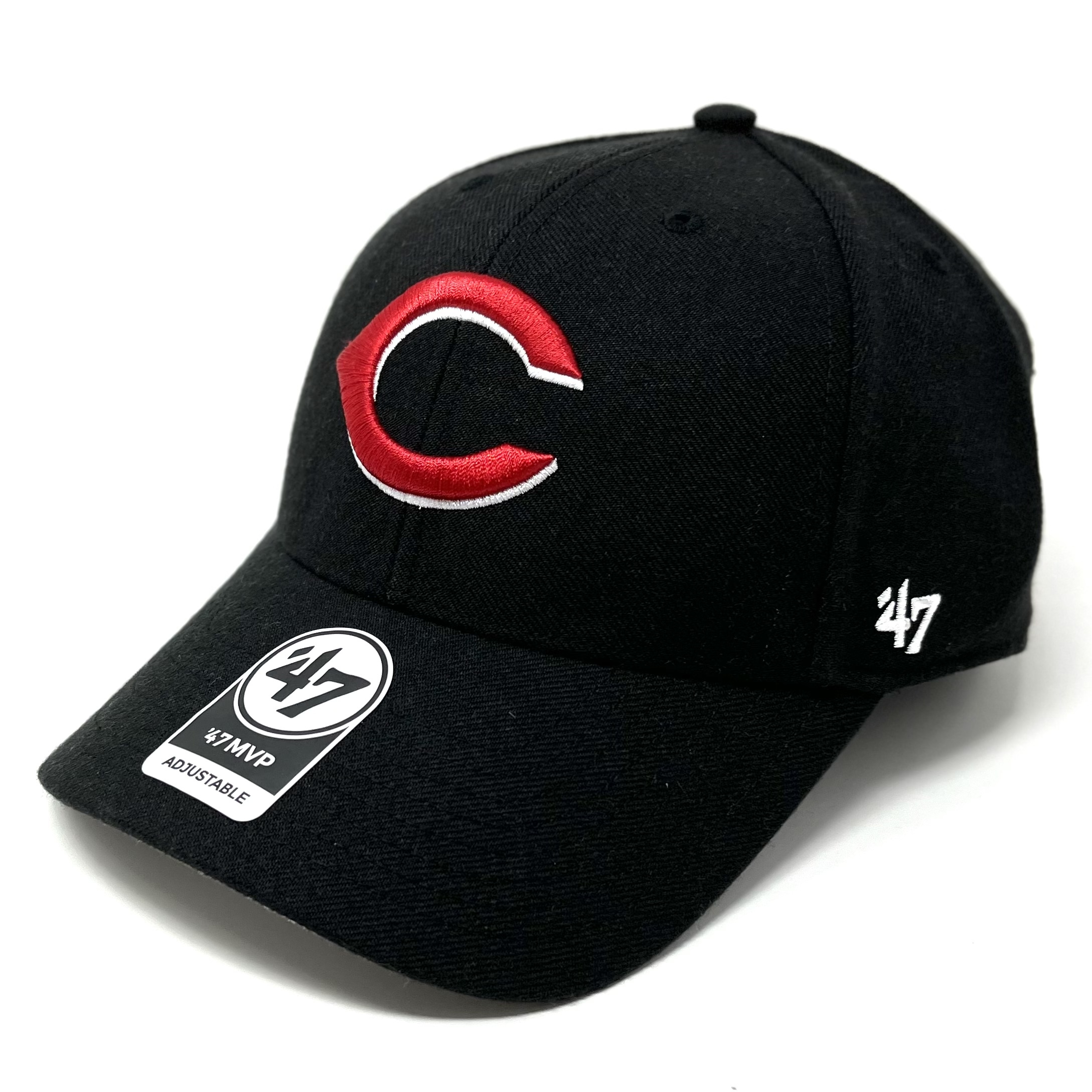 47 Brand MVP Blank Hat - Red | Adjustable by '47 - Acrylic/Wool - SportBuff