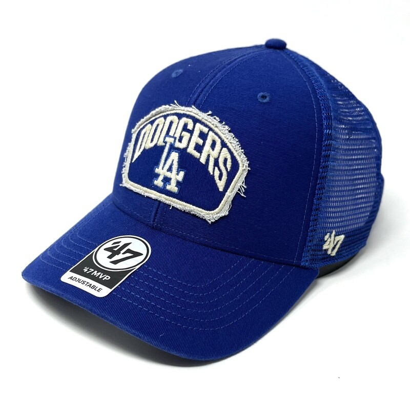 Los Angeles Dodgers Men's Distressed Patch 47 Brand MVP Adjustable Hat